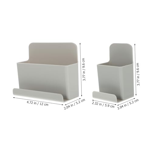 CLISPEED 2 Stück Wandhalterung Aufbewahrungsboxen aus Hochwertigem Kunststoff Multifunktionale Organizer mit Großer und Kleiner Selbstklebend Platzsparend für Fernbedienungen Handy CLISPEED 2 Stück Wandhalterung Aufbewahrungsboxen aus Hochwertigem Kunststoff Multifunktionale Organizer mit Großer und Kleiner Selbstklebend Platzsparend für Fernbedienungen Handy von CLISPEED