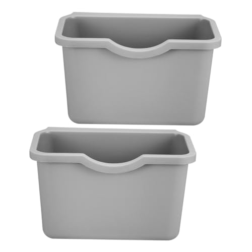 CLISPEED 2 Stück Wandmontierter Küchenmülleimer Kleiner Hängender Kunststoff abfalleimer Platzsparend Einfache Installation Geruchsneutral Geeignet für Bad Büro Küche von CLISPEED