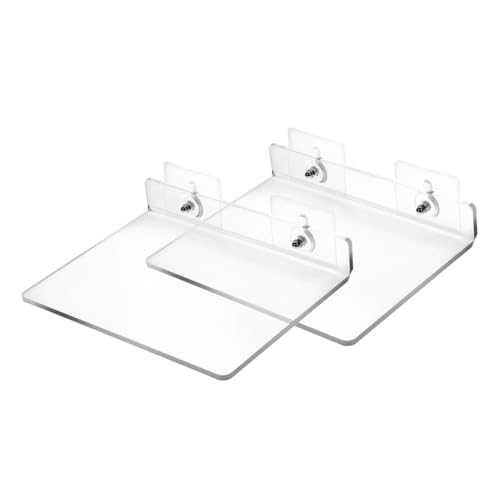 CLISPEED 2 Stück Transparentes Wandregal Schwimmendes Regal Für Badezimmer Und Küche Selbstklebend 20x15cm Ohne Bohren Wand Organizer Für Kleine Räume CLISPEED 2 Stück Transparentes Wandregal Schwimmendes Regal Für Badezimmer Und Küche Selbstklebend 20x15cm Ohne Bohren Wand Organizer Für Kleine Räume von CLISPEED