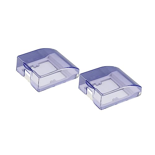 CLISPEED 2 Stück Wasserdichte Steckdosenabdeckung Stoßfeste Transparente Kunststoff schutzbox Spritzwassergeschützt Kompakt für Küche Bad Garten und Feuchträume Einfache Installation von CLISPEED
