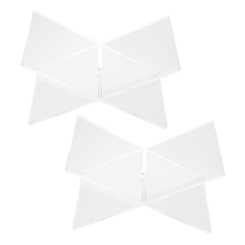 CLISPEED 2 Stück X Förmiger Acryl Buchständer Transparenter Leseständer Langlebig und Bruchfest Multifunktional für Bücher Noten Kochbücher Minimalistische Dekoration für Schreibtisch und CLISPEED 2 Stück X Förmiger Acryl Buchständer Transparenter Leseständer Langlebig und Bruchfest Multifunktional für Bücher Noten Kochbücher Minimalistische Dekoration für Schreibtisch und von CLISPEED
