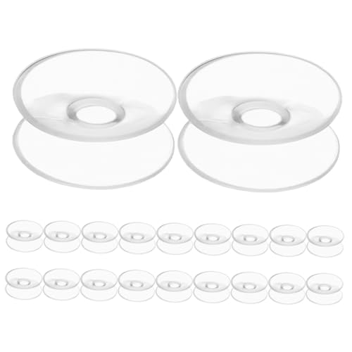 CLISPEED 20 Stück Doppelseitige Saugnäpfe PVC Starke Haftkraft ohne Bohren für Glas Fenster Bad Spiegel Küche Aquarien Metall Fliesen Marmor CLISPEED 20 Stück Doppelseitige Saugnäpfe PVC Starke Haftkraft ohne Bohren für Glas Fenster Bad Spiegel Küche Aquarien Metall Fliesen Marmor von CLISPEED