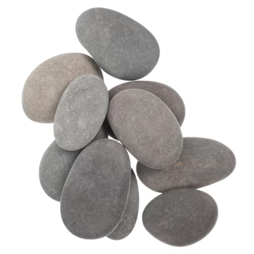 CLISPEED 20 Stück Malerei Stein Malen Dekorative Felsen Glatter Stein Anstreichen Kind Für Flache Felsen Glatte Natursteine Zeichnung Groß Steinmaterial Kopfsteinpflaster Handwerk Zu Grau von CLISPEED