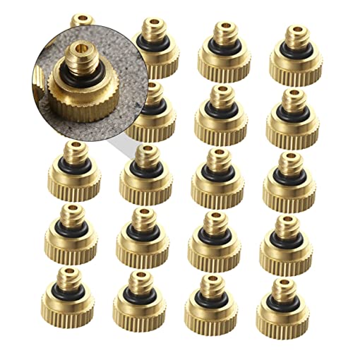 CLISPEED 20 Stück Messing Nebelsprüher Niederdruck Zerstäuberdüse für Gartenbewässerung Gewächshäuser und Kühlung Rostfrei und Langlebig CLISPEED 20 Stück Messing Nebelsprüher Niederdruck Zerstäuberdüse für Gartenbewässerung Gewächshäuser und Kühlung Rostfrei und Langlebig von CLISPEED