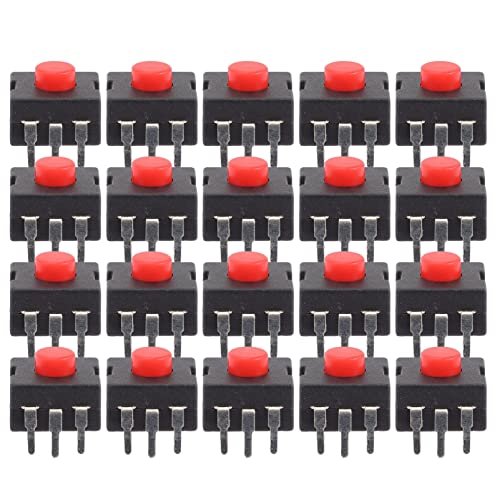 CLISPEED 20 Stück Mini Druckknopf Schalter für Taschenlampen Vielseitige Verwendung Sicherheitsmaterialien Einfache Installation und Bedienung für Digitale und Haushaltsgeräte von CLISPEED