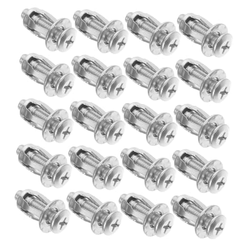 CLISPEED 20 Stück Teiliges Extra Kurze Hohlraumdübel mit Metallummantelung Robuste Expansion Schrauben für Gipskartonplatten Einfache Montage Verschleißfest für Türschlösser und von CLISPEED