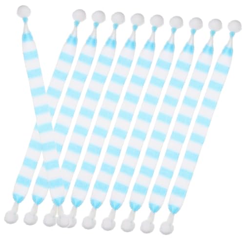 CLISPEED 20 Stück Teiliges Mini Strickschal für Weihnachtsdekoration Filigrane Puppen und Schneemann Accessoires Langlebig Vielseitig Einsetzbar als Festliche Tisch und Wohnraumdeko von CLISPEED