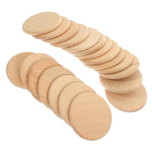 CLISPEED 20 Stück Teiliges Runde Buche Holzscheiben Unbehandelt zum Basteln DIY Holzplatten für Handwerk Malen Dekoration Kreative Holzrundstücke für Erwachsene CLISPEED 20 Stück Teiliges Runde Buche Holzscheiben Unbehandelt zum Basteln DIY Holzplatten für Handwerk Malen Dekoration Kreative Holzrundstücke für Erwachsene von CLISPEED