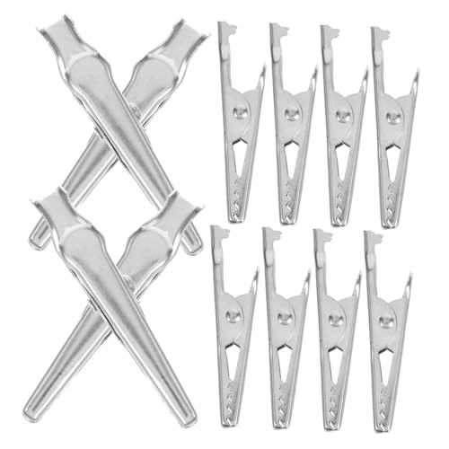 CLISPEED 200 Stück Alligator Klemmen Metall Krokodil Clips mit Sicherem Griff für Elektrische Tests Labor Kabelklemmen Vielseitig Einsetzbar für Draht Jumper und Stromkabel CLISPEED 200 Stück Alligator Klemmen Metall Krokodil Clips mit Sicherem Griff für Elektrische Tests Labor Kabelklemmen Vielseitig Einsetzbar für Draht Jumper und Stromkabel von CLISPEED