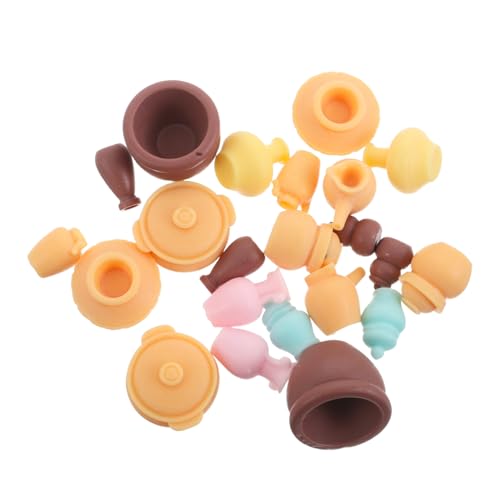 CLISPEED 22 Stück Authentische Küchenaccessoires für Puppenhäuser Deko für Terrarien und Tischmittelstücke Vielseitige Mini Ornamente für Wohnräume von CLISPEED