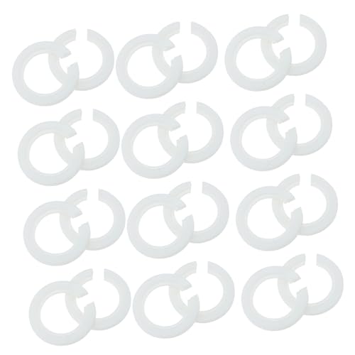 CLISPEED 24 Stück Teiliges Lampenschirm Adapter aus Kunststoff Reduzierring Praktische Lampenfassung Vielseitig für Lampenschirme und Leuchten Geeignet von CLISPEED