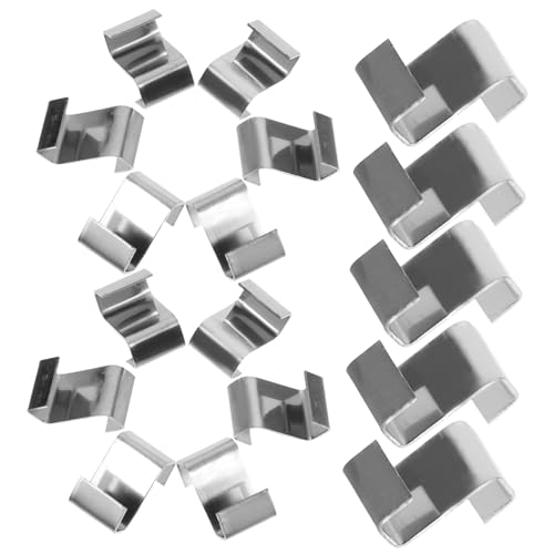 CLISPEED 25 Stück Gewächshaus Glasclips Robuste Z Clips für Befestigung von Gewächshausplatten zur Sicherung gegen Wind und Langlebige Konstruktion von CLISPEED