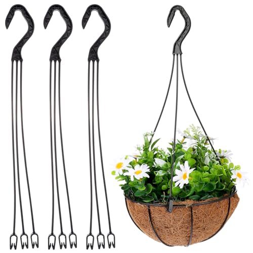 CLISPEED 25 Stück Kunststoff-Blumentopfhalter Garten-Pflanzentopf-Haken Blumentopf-Hängekettenhaken Hängende Blumenkorb-Haken Gartenzubehör Für Draußen Und Drinnen von CLISPEED