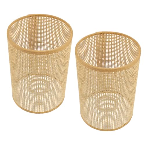 CLISPEED 2Stücke Rattan Lampenschirm Gewebt für Deckenleuchten Rustikaler Kronleuchter Lampenschutz für Schlafzimmer Wohnzimmer und Hoteldekoration CLISPEED 2Stücke Rattan Lampenschirm Gewebt für Deckenleuchten Rustikaler Kronleuchter Lampenschutz für Schlafzimmer Wohnzimmer und Hoteldekoration von CLISPEED