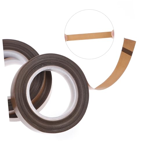 CLISPEED 3 Rollen Glasfasergewebe Isolierband Hitzebeständig Elektrisches Klebeband mit Hoher Haftung für Thermoabdichtung und Kabelisolierung Mehrfach Verwendbar Hohe Isolationsleistung von CLISPEED