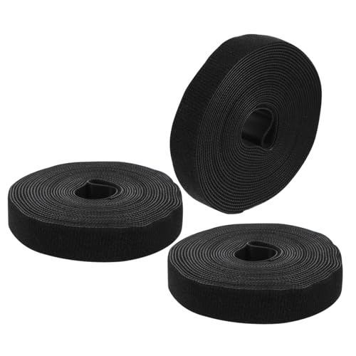 CLISPEED 3 Rollen Klett Kabelbinder Wiederverwendbare Kabel Organizer Kabelmanagement Schwarz Strapazierfähige Befestigungsbänder für Büro und Zuhause CLISPEED 3 Rollen Klett Kabelbinder Wiederverwendbare Kabel Organizer Kabelmanagement Schwarz Strapazierfähige Befestigungsbänder für Büro und Zuhause von CLISPEED