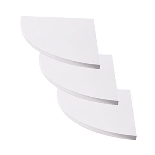 CLISPEED 3 STÜCKE Eckregal Wandmontage Set aus Hochwertigem Verbundmaterial für Schlafzimmer Büro und Zuhause Schwebende Dekoration mit Ablagen für Sammlungen Bücher und von CLISPEED