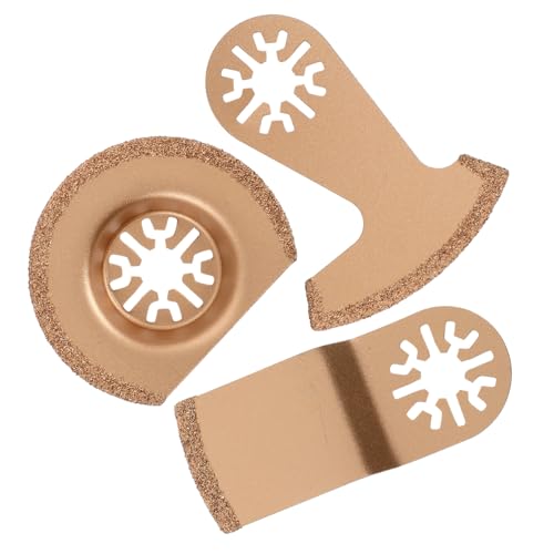 CLISPEED 3 STÜCKE Teiliges Oszillierendes Sägeblätter Set Hartmetall Geschlossene Schneide Präzise Schneidleistung für Fliesen Fugenentfernung Zement und Schleifen Leicht und Vielseitig von CLISPEED