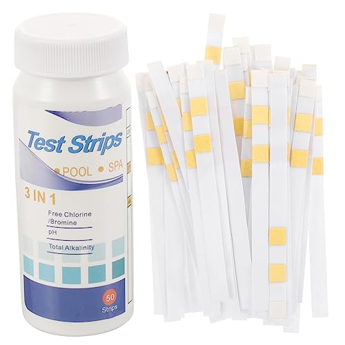 CLISPEED 3 Sätze Testpapier Praktische Teststreifen Teststreifen Für Poolwasserqualität Teststreifen Pool Teststreifen Ph Teststreifen Wasser Ph Teststreifen 3 In 1 Teststreifen 50 Stück * 3 von CLISPEED