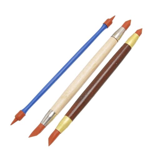 CLISPEED 3 Stück Keramik Sculpting Werkzeug Set Modellier Schnitzwerkzeuge aus Kunststoff Gummi und Holz Töpferwerkzeuge zum Formen Gravieren und Glätten Skulpturen CLISPEED 3 Stück Keramik Sculpting Werkzeug Set Modellier Schnitzwerkzeuge aus Kunststoff Gummi und Holz Töpferwerkzeuge zum Formen Gravieren und Glätten Skulpturen von CLISPEED