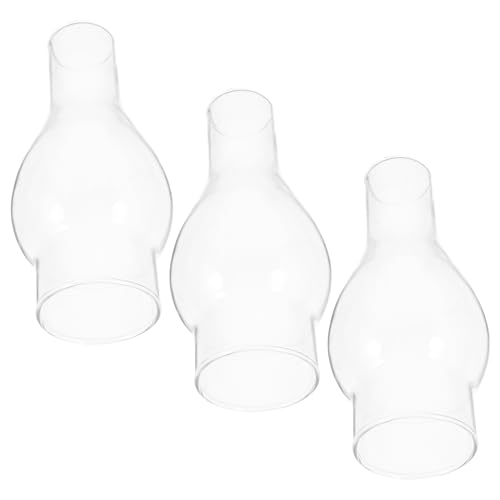 CLISPEED 3 Stück Öllampe Windschutzglas Klarer Lampenschirm für Petroleumlampe Vintage Öllampen Zubehör für Notbeleuchtung Outdoor Aktivitäten Eleganter Schutz für Gemütliche CLISPEED 3 Stück Öllampe Windschutzglas Klarer Lampenschirm für Petroleumlampe Vintage Öllampen Zubehör für Notbeleuchtung Outdoor Aktivitäten Eleganter Schutz für Gemütliche von CLISPEED