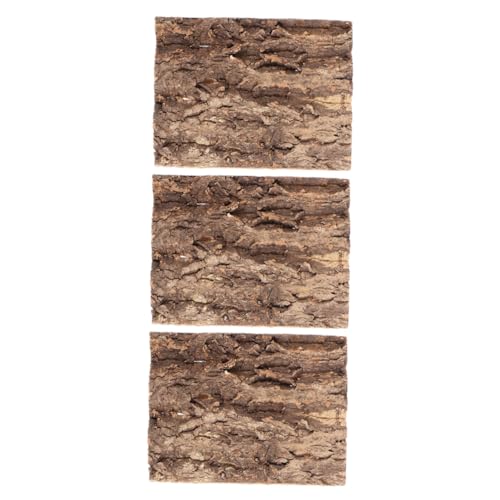 CLISPEED 3stücke Korkrinden-Hintergrund Für Terrarium Natürliche Textur Als Dekoration Für Reptilien Wie Eidechsen Schlangen Geckos Und Bartagamen Leicht Zu Reinigen Und Langlebig von CLISPEED