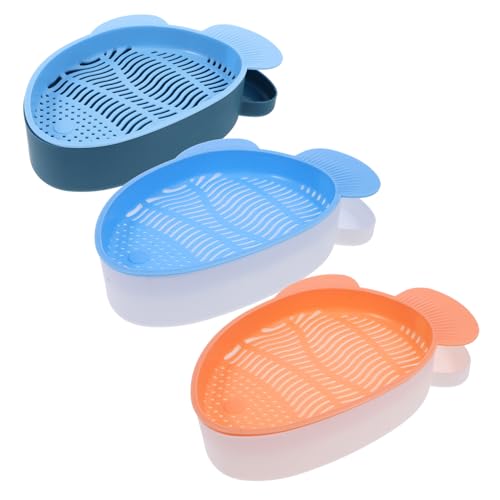 CLISPEED 3 Stück Teiliges Katzengras Pflanzbox Erde Praktische Hydrokultur Pflanzgefäß für Katzen Leichte Langlebige Kunststoffbox mit Abnehmbarem Einsatz für Einfache Reinigung im von CLISPEED