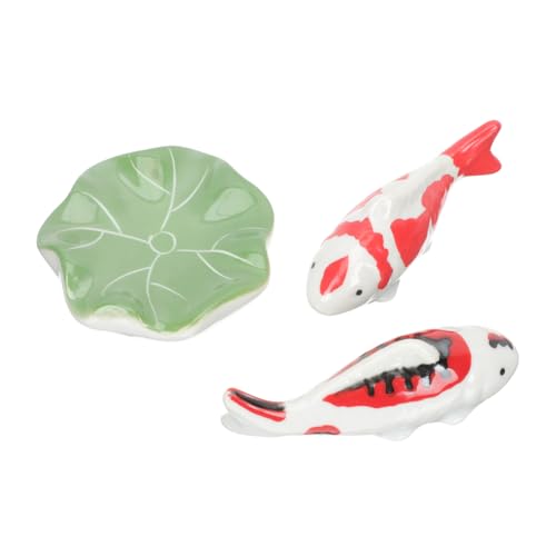 CLISPEED 3 Stück Teiliges Keramik Schwimmkugel Fischform Aquarium Deko Ornamente Handbemalt für Teich Miniteich Wohnraum Dekoration Rosa Rot CLISPEED 3 Stück Teiliges Keramik Schwimmkugel Fischform Aquarium Deko Ornamente Handbemalt für Teich Miniteich Wohnraum Dekoration Rosa Rot von CLISPEED