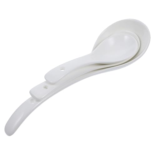 CLISPEED 3 Stück Teiliges Keramik Suppenlöffel Multifunktional Ergonomischer Griff Verbrühungsfest Langlebig Geeignet als Feiner Suppen Dessert und Esstischlöffel CLISPEED 3 Stück Teiliges Keramik Suppenlöffel Multifunktional Ergonomischer Griff Verbrühungsfest Langlebig Geeignet als Feiner Suppen Dessert und Esstischlöffel von CLISPEED