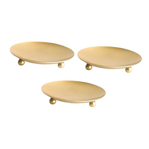 CLISPEED 3 Stück Teiliges Kerzenhalter Hochwertigem Eisen Goldfarbene Geometrische Runde Tischdekoration Robust und Hitzebeständig für Hochzeit Party und Festliche Anlässe CLISPEED 3 Stück Teiliges Kerzenhalter Hochwertigem Eisen Goldfarbene Geometrische Runde Tischdekoration Robust und Hitzebeständig für Hochzeit Party und Festliche Anlässe von CLISPEED