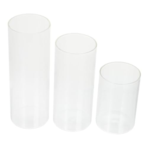 CLISPEED 3 Stück Teiliges Klare Glas Votivkerzenhalter Elegante DIY Kerzengläser in Langlebig und Transparent für Romantische Wohn Partydekoration von CLISPEED