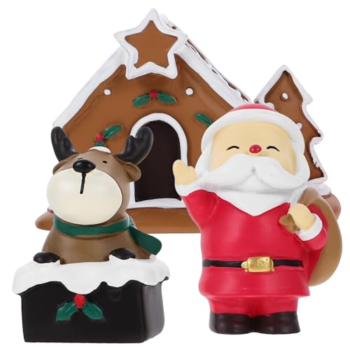 CLISPEED 3 Stück Teiliges Mini Weihnachtsfiguren aus Langlebigem Resin Leichte Miniatur Weihnachtsdeko für Tisch Regal und Bonsai Kreative Festliche Wohnaccessoires CLISPEED 3 Stück Teiliges Mini Weihnachtsfiguren aus Langlebigem Resin Leichte Miniatur Weihnachtsdeko für Tisch Regal und Bonsai Kreative Festliche Wohnaccessoires von CLISPEED