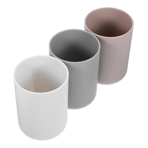 CLISPEED 3 Stück Teiliges Mundspülbecher aus Wiederverwendbare Zahnbürstenbecher in Weiß und Braun Leicht Langlebig für Badezimmer Reisen Camping und Mundpflege CLISPEED 3 Stück Teiliges Mundspülbecher aus Wiederverwendbare Zahnbürstenbecher in Weiß und Braun Leicht Langlebig für Badezimmer Reisen Camping und Mundpflege von CLISPEED