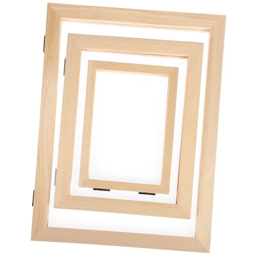 CLISPEED 3 Stück Teiliges Papierherstellungsrahmen aus Stabilem Holz Doppellagige Schöpfsiebe Vielseitig für DIY Papierherstellung und Bastelprojekte CLISPEED 3 Stück Teiliges Papierherstellungsrahmen aus Stabilem Holz Doppellagige Schöpfsiebe Vielseitig für DIY Papierherstellung und Bastelprojekte von CLISPEED