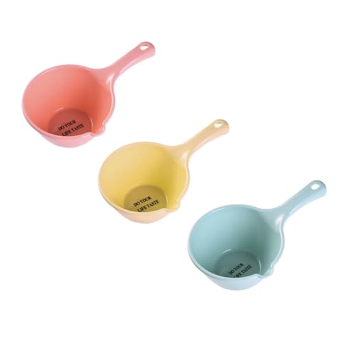 CLISPEED 3 Stück Teiliges Wasserlöffel Schöpflöffel mit Langem Griff Große Kapazität Küchen und Gartenschöpfer Vielseitig Einsetzbar Leicht zu Reinigen Robust von CLISPEED