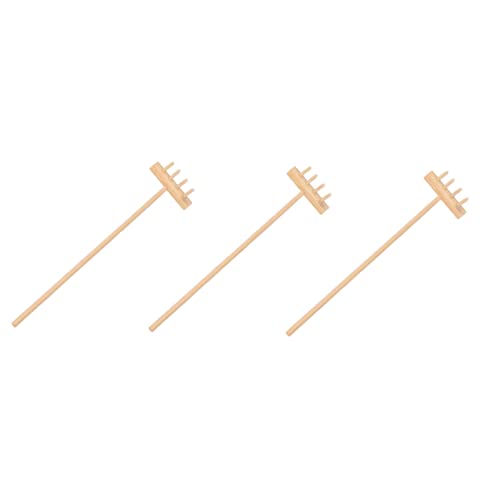 CLISPEED 3 Stück Teiliges Zen Garten Zubehör Mini Rechen Umweltfreundlich Meditationswerkzeug für Feng Shui Deko Tischgarten CLISPEED 3 Stück Teiliges Zen Garten Zubehör Mini Rechen Umweltfreundlich Meditationswerkzeug für Feng Shui Deko Tischgarten von CLISPEED