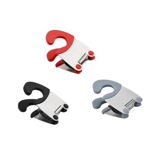 CLISPEED 3 Stück Topfhalter Hitzebeständiger Löffelclip Gemischten Farben Praktischer Küchenschneider für Utensilienablage und Kochhilfen von CLISPEED