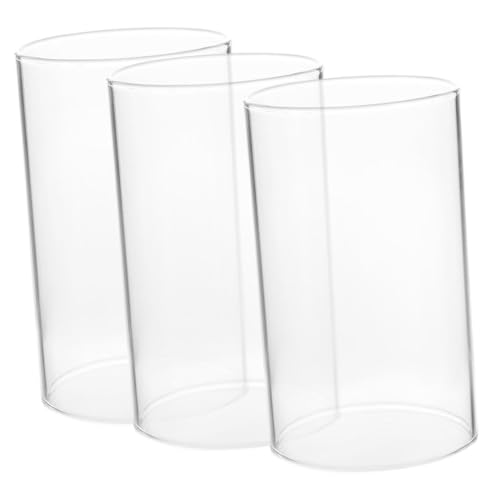 CLISPEED 3 Stück Transparente Kerzenhalter Stabkerzenlampenschirm Windschutz für Hochzeiten Partys und Wohnraumgestaltung CLISPEED 3 Stück Transparente Kerzenhalter Stabkerzenlampenschirm Windschutz für Hochzeiten Partys und Wohnraumgestaltung von CLISPEED