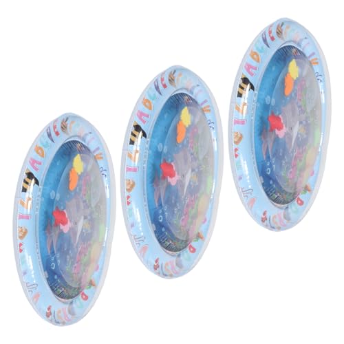 CLISPEED 3 Stücke Verdickte Sensorische Wassermatte für Haustiere Interaktive Katzen-wassermatte mit Meereslebewesen-Design Kühlendes Wasserbett für Hunde und Katzen Tragbare von CLISPEED