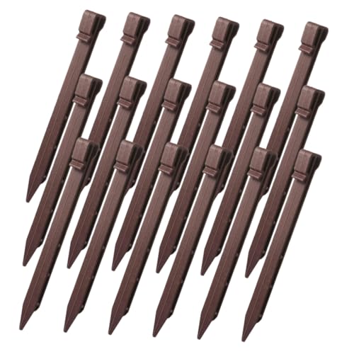CLISPEED 30 Stück Teiliges Garten Kunststoff Bodenanker mit Spitzem Ende Robuste Landschafts Heringe zum Fixieren von Rasenkanten Gartennetzen Zeltplanen und Landschaftsgewebe Braun CLISPEED 30 Stück Teiliges Garten Kunststoff Bodenanker mit Spitzem Ende Robuste Landschafts Heringe zum Fixieren von Rasenkanten Gartennetzen Zeltplanen und Landschaftsgewebe Braun von CLISPEED