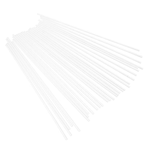 CLISPEED 30 Stück Teiliges Klare Acrylstäbe Stabile Zylinderstäbe für Figurenstützen Cake Topper und Vielseitiges Bastelzubehör für DIY Miniaturen und Handarbeiten von CLISPEED