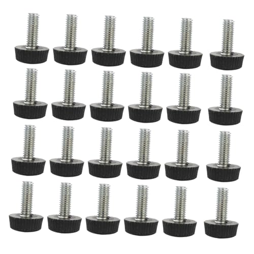 CLISPEED 30 Stück Teiliges Möbel fußjustierschrauben Höhenverstellbare Tisch Stuhl nivellierfüße Schwarz Robust Einfache Montage Schutz und Stabilität für Holzmöbel von CLISPEED