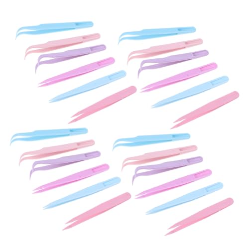 CLISPEED 36 Stück Laborspitzen Bent Tipps Crafting Pinzeln Fischknochen -pinzetten Uhr Reparatur Pinzette Mutipurpose -pinzetten Professionelle Pinzette Nagelpinzette Für Nailart von CLISPEED