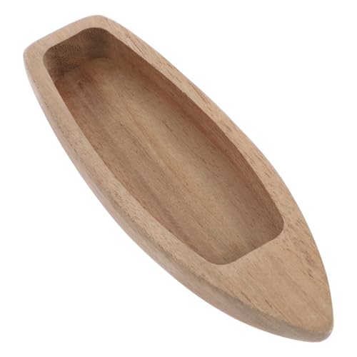 CLISPEED 3st Miniaturboot Aus Holz Desktop-Boot-Ornament Bausätze Tragbar Schwimmbecken Deck Schwebend Spielzeugboot Paddel Modellkanus Bootszubehör Schiffsrad- Schüssel Aufblasgerät von CLISPEED