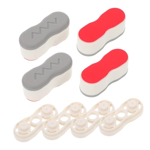 CLISPEED 4 Paare Wc Sitz Kunststoff Toilettensitz Ersatzdämpfer Toilettensitz Zubehör Stoßdämpfer Geräuschreduzierend für Bad und Hotel von CLISPEED