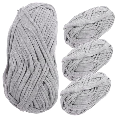 CLISPEED 4 Rollen Dickes Polyester strickgarn zum Häkeln und Handarbeiten Weiches Reißfestes DIY garn für Kreative Taschen und Heimdeko Bequemes Strickzubehör in Trendigem Grauton CLISPEED 4 Rollen Dickes Polyester strickgarn zum Häkeln und Handarbeiten Weiches Reißfestes DIY garn für Kreative Taschen und Heimdeko Bequemes Strickzubehör in Trendigem Grauton von CLISPEED