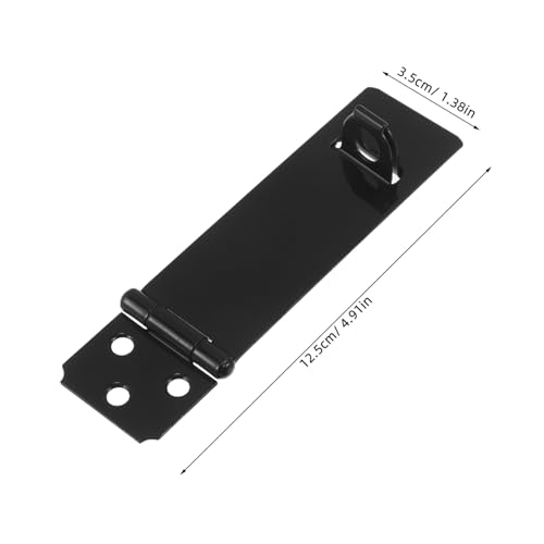 CLISPEED 4 Sätze Heavy Duty Padlock Hasp Türschloss Schiebetür Riegel für Scheunentüren Schränke und Aufbewahrungsboxen Robuster Türverschluss für Innen und Außenbereich von CLISPEED