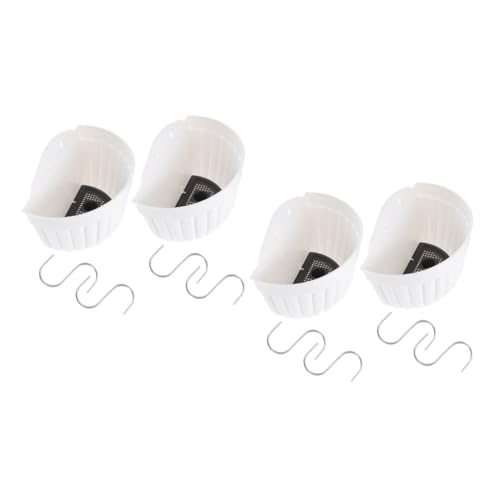 CLISPEED 4 Sätze Wand Blumentopf Klein Weiß mit Aufhängeloch Platzsparende Wandpflanzenhalterung für Balkon Garten und Innenbereich Inklusive Haken Geeignet für Sukkulenten und CLISPEED 4 Sätze Wand Blumentopf Klein Weiß mit Aufhängeloch Platzsparende Wandpflanzenhalterung für Balkon Garten und Innenbereich Inklusive Haken Geeignet für Sukkulenten und von CLISPEED