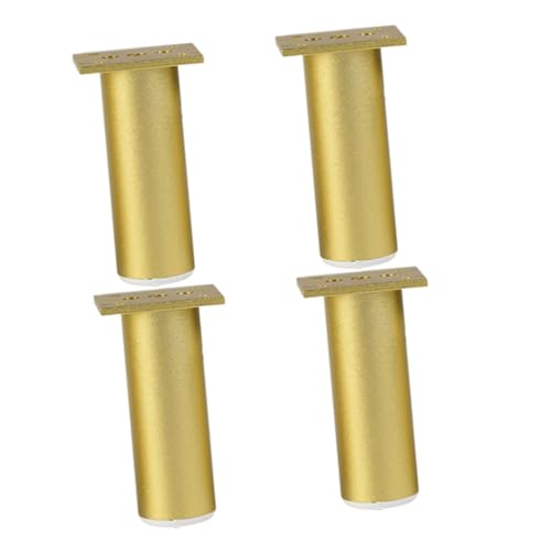 CLISPEED 4 Stück Aluminiumlegierung Möbelbeine Verstellbare Dicke Runde Sofafüße Praktische Unterstützung für Wohnmöbel Stabiler Ersatz für Tisch Sofa Schrank CLISPEED 4 Stück Aluminiumlegierung Möbelbeine Verstellbare Dicke Runde Sofafüße Praktische Unterstützung für Wohnmöbel Stabiler Ersatz für Tisch Sofa Schrank von CLISPEED