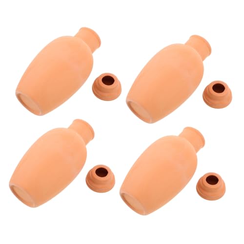 CLISPEED 4 Stück Automatisches Bewässerungssystem Set Terrakotta Pflanzenspikes Selbstbewässernd für Innen und Außenbereich Langsame Wasserabgabe Natürliche Atmungsaktivität Dekorativer CLISPEED 4 Stück Automatisches Bewässerungssystem Set Terrakotta Pflanzenspikes Selbstbewässernd für Innen und Außenbereich Langsame Wasserabgabe Natürliche Atmungsaktivität Dekorativer von CLISPEED